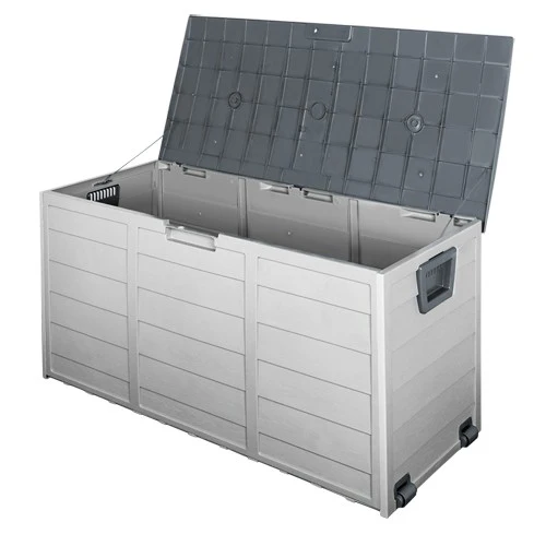 Plastic outdoor storage units — heavy-duty resin organization cabinets